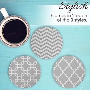New Drink Coaster Set with Holder